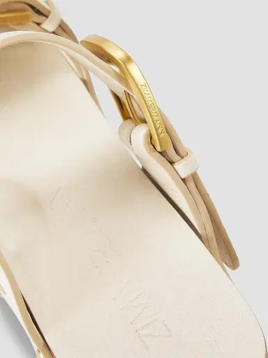 Zimmermann Women's Alight 100MM Studded Leather Wedge Sandals - Milk | Thumbnail 6