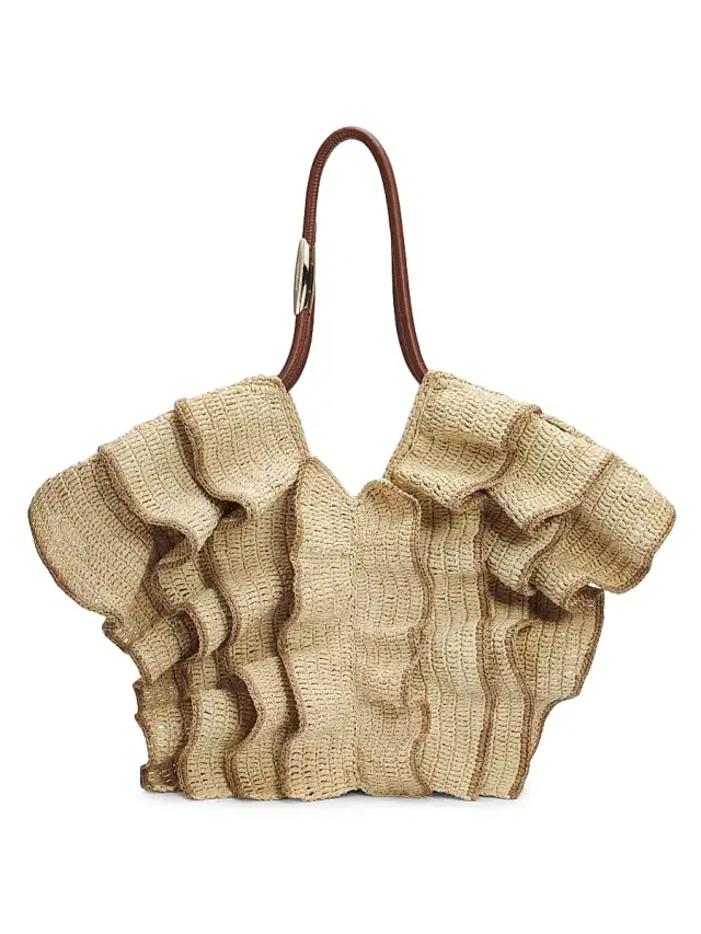 Zimmermann Women's Goldentime  Raffia Tote Bag - Natural