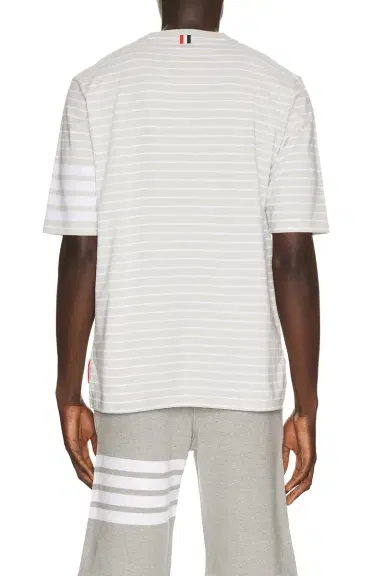 Thom Browne Short Sleeve Tee With Chest Pocket | Thumbnail 2 Thom Browne Short Sleeve Tee With Chest Pocket | Thumbnail 2