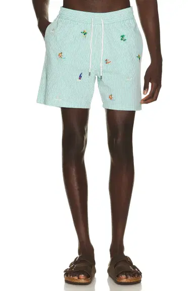 Polo Ralph Lauren Stretch Seersucker Traveler Swim Trunk | Thumbnail 1