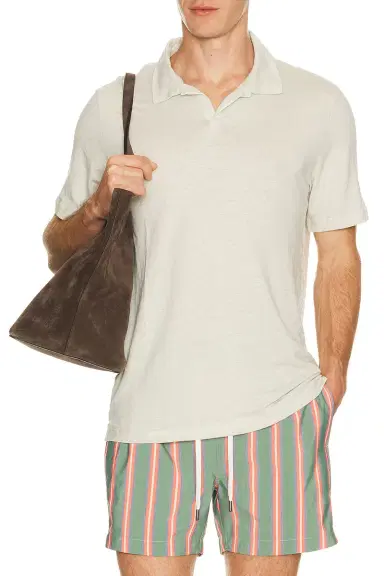 Onia Shaun Stretch Linen Polo | Thumbnail 1 Onia Shaun Stretch Linen Polo | Thumbnail 1