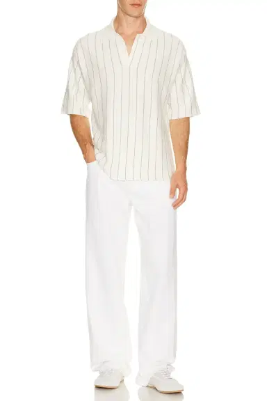Helmut Lang Short Sleeve Stripe Polo. | Thumbnail 3 Helmut Lang Short Sleeve Stripe Polo. | Thumbnail 3