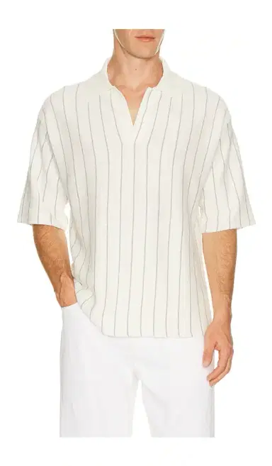 Helmut Lang Short Sleeve Stripe Polo. | Thumbnail 5 Helmut Lang Short Sleeve Stripe Polo. | Thumbnail 5
