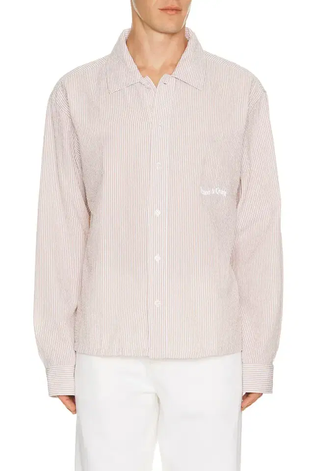 Museum of Peace and Quiet Wordmark Button Up