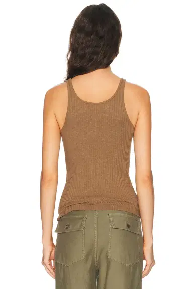 ENZA COSTA Military Rib Slim Tank Top | Thumbnail 3