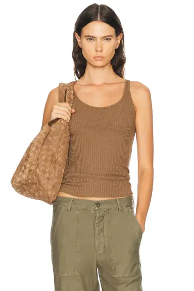 ENZA COSTA Military Rib Slim Tank Top | Thumbnail 1