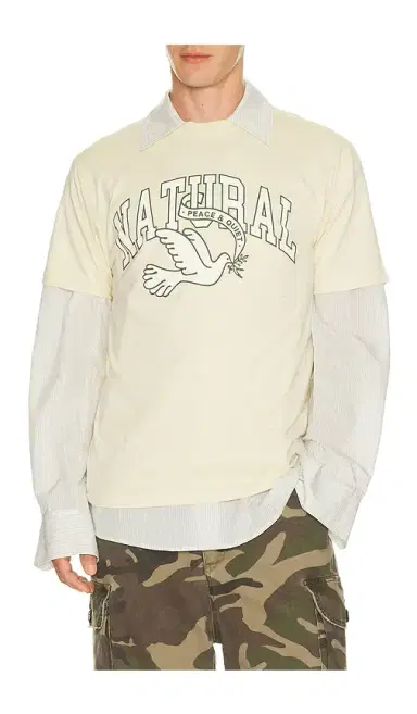 Museum of Peace and Quiet Natural Dove T-Shirt | Thumbnail 5