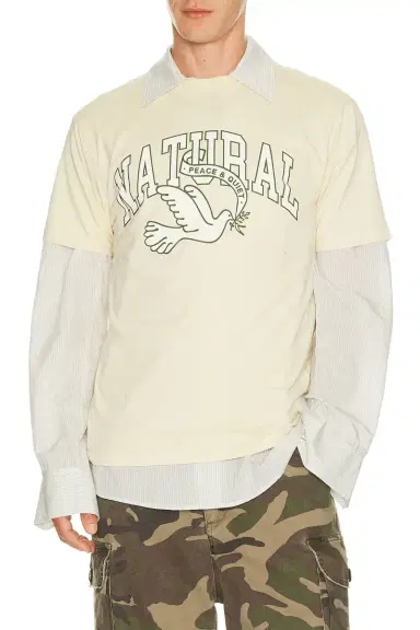 Museum of Peace and Quiet Natural Dove T-Shirt | Thumbnail 1
