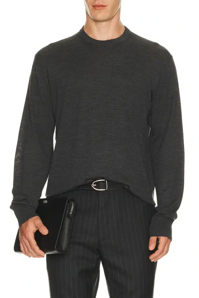 TOM FORD Ultrafine Merino Wool Oversized Crew Neck