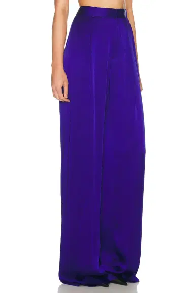 Lapointe Satin Relaxed Pleated Pant | Thumbnail 2 Lapointe Satin Relaxed Pleated Pant | Thumbnail 2