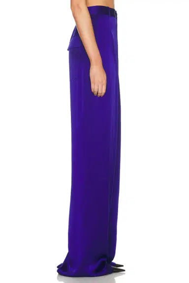 Lapointe Satin Relaxed Pleated Pant | Thumbnail 3 Lapointe Satin Relaxed Pleated Pant | Thumbnail 3