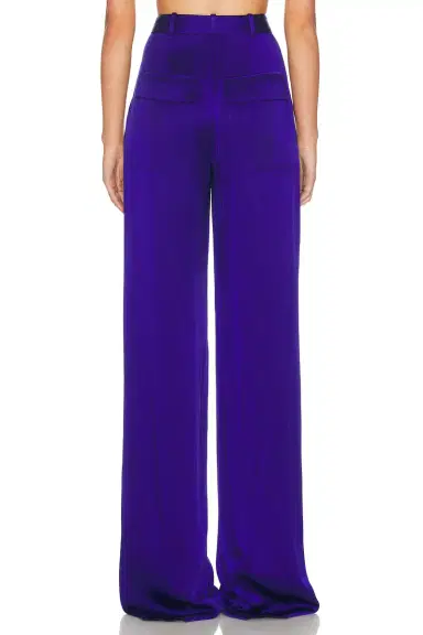 Lapointe Satin Relaxed Pleated Pant | Thumbnail 4 Lapointe Satin Relaxed Pleated Pant | Thumbnail 4