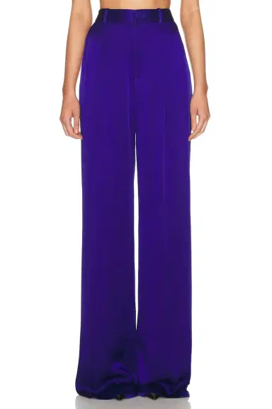 Lapointe Satin Relaxed Pleated Pant | Thumbnail 1 Lapointe Satin Relaxed Pleated Pant | Thumbnail 1