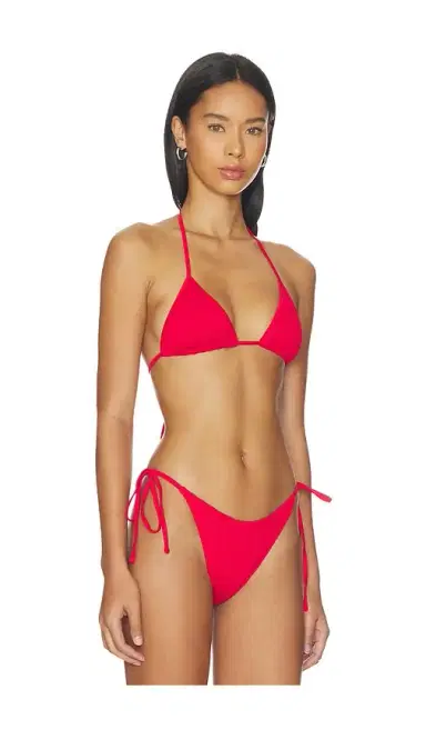 Frankies Bikinis Nick Smocked Bikini Top | Thumbnail 2
