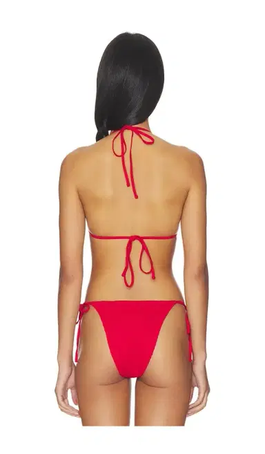 Frankies Bikinis Nick Smocked Bikini Top | Thumbnail 3