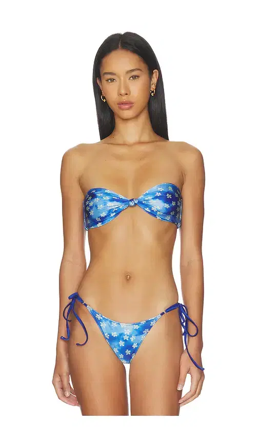 Gigi Satin Bandeau Bikini Top