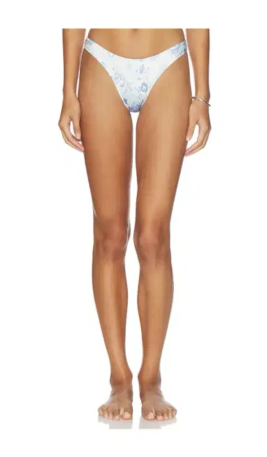 Frankies Bikinis Dove Satin Bikini Bottom | Thumbnail 1 Frankies Bikinis Dove Satin Bikini Bottom | Thumbnail 1