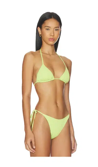Frankies Bikinis Nick Smocked Bikini Top | Thumbnail 2