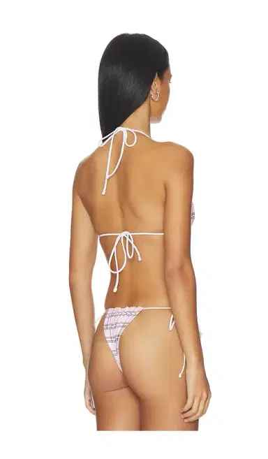 Frankies Bikinis Ari Reversible Satin Bikini Top | Thumbnail 4