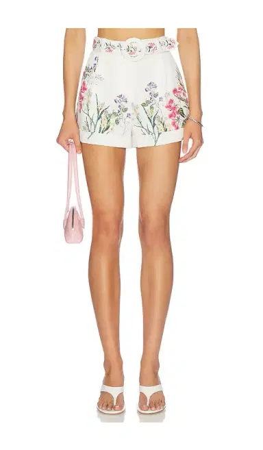 Hemant & Nandita Shorts With Buckle Belt | Thumbnail 1
