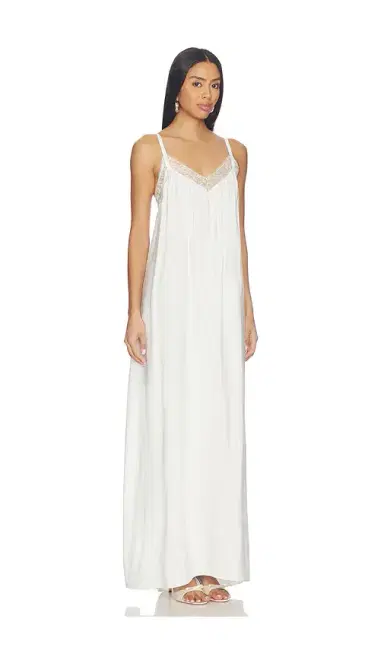 SABLYN Sigrid Relaxed V-neck Dress With Lace | Thumbnail 2