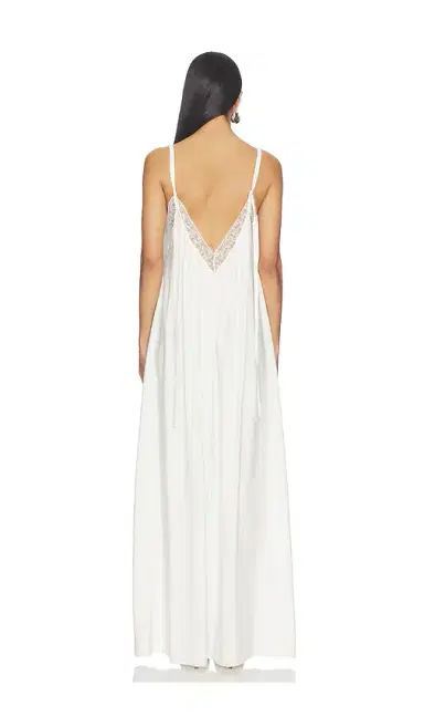 SABLYN Sigrid Relaxed V-neck Dress With Lace | Thumbnail 3