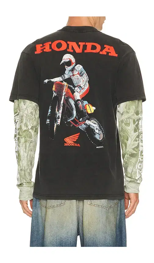 CPTN Apparel Jumper 2Fer Long Sleeve Tee