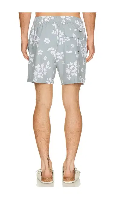 Vintage Summer Seersucker Strech Volley Swim Trunks | Thumbnail 2