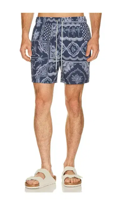 Vintage Summer 4 Way Stretch Volley Swim Trunk | Thumbnail 1