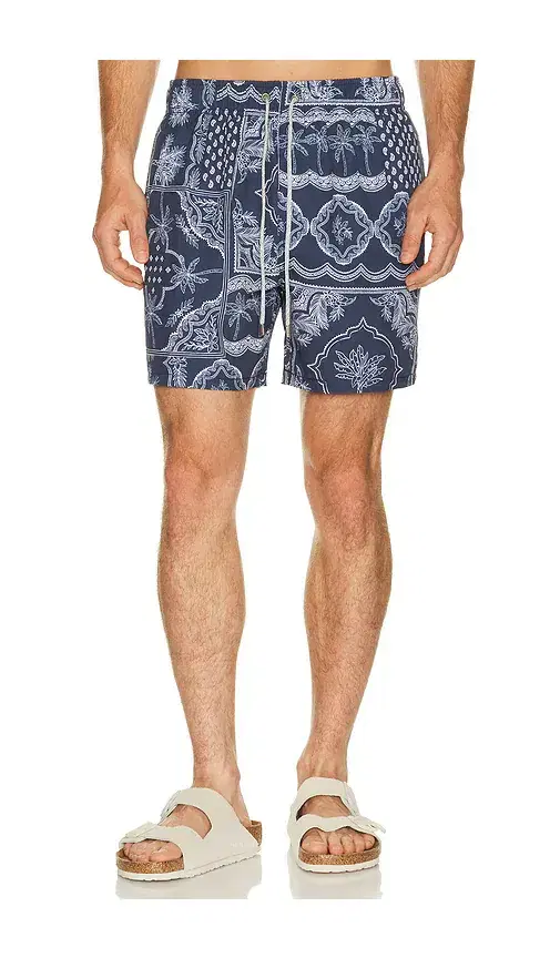 Vintage Summer 4 Way Stretch Volley Swim Trunk