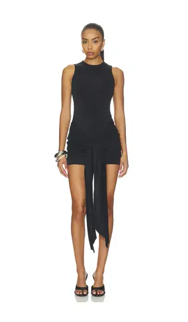 SKIMS Cupro Jersey Wrap Mini Dress | Thumbnail 1