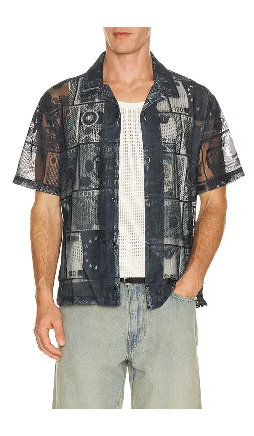 Global Currency Lace Shirt