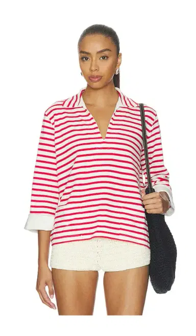 Polo Ralph Lauren Boating Jersey Long Sleeve Polo Pullover | Thumbnail 1