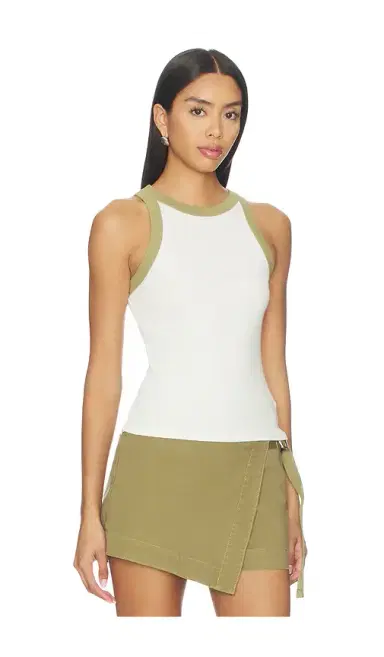 Hudson Jeans Ribbed Racer Tank Top | Thumbnail 2 Hudson Jeans Ribbed Racer Tank Top | Thumbnail 2