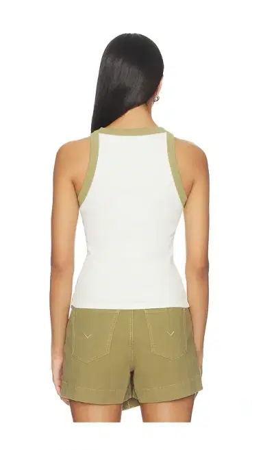 Hudson Jeans Ribbed Racer Tank Top | Thumbnail 3 Hudson Jeans Ribbed Racer Tank Top | Thumbnail 3