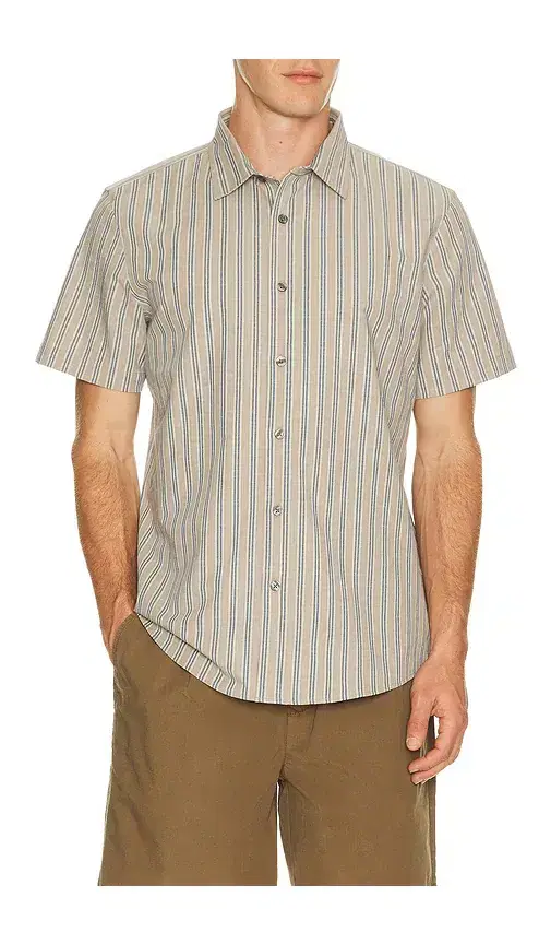 Brezza Linen Blend Short Sleeve Shirt