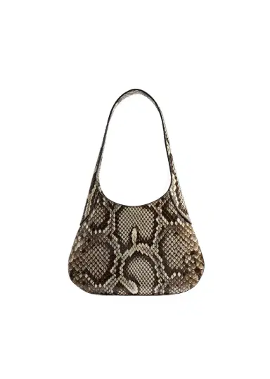 Khaite Small Joan Hobo In Natural Python | Thumbnail 1 Khaite Small Joan Hobo In Natural Python | Thumbnail 1