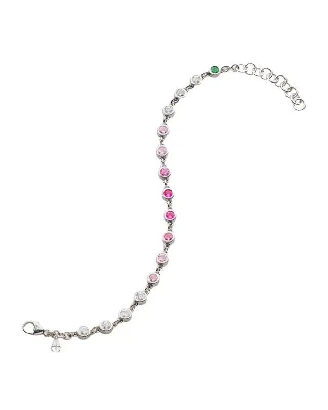 Sterling Silver Ombre Sapphire Tennis Bracelet