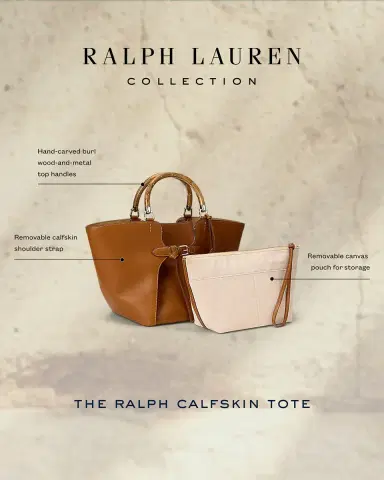 Ralph Lauren Collection The Ralph Calfskin Tote Bag | Thumbnail 3