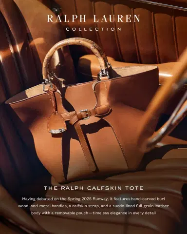 Ralph Lauren Collection The Ralph Calfskin Tote Bag | Thumbnail 4