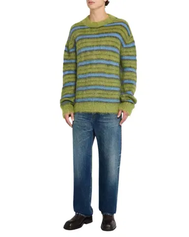 Marni Men 's Mohair Striped Sweater | Thumbnail 1