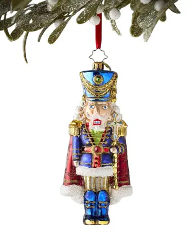 Christopher Radko Long Coat Nutcracker Christmas Ornament | Thumbnail 1