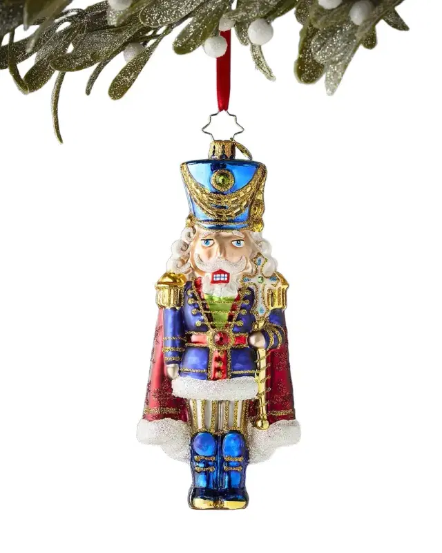 Christopher Radko Long Coat Nutcracker Christmas Ornament