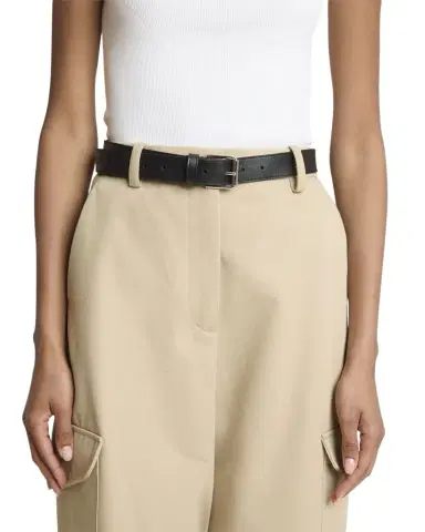 Givenchy Voyou Metal Buckle Leather Belt | Thumbnail 1 Givenchy Voyou Metal Buckle Leather Belt | Thumbnail 1