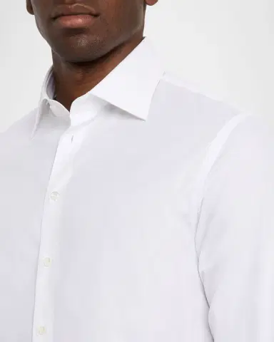 Giorgio Armani Men's Cotton Tonal Dot Dress Shirt | Thumbnail 4 Giorgio Armani Men's Cotton Tonal Dot Dress Shirt | Thumbnail 4