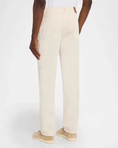 Brunello Cucinelli Men's Slim-Fit Stretch Cotton Pants | Thumbnail 2 Brunello Cucinelli Men's Slim-Fit Stretch Cotton Pants | Thumbnail 2