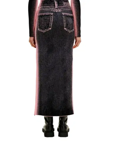 PH5 Lily Wavy Denim Maxi Skirt | Thumbnail 1