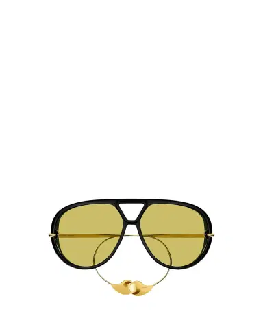 Bottega Veneta Geometric Acetate & Metal Alloy Aviator Sunglasses | Thumbnail 2