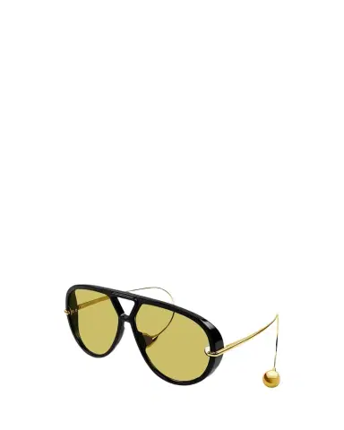 Bottega Veneta Geometric Acetate & Metal Alloy Aviator Sunglasses | Thumbnail 1