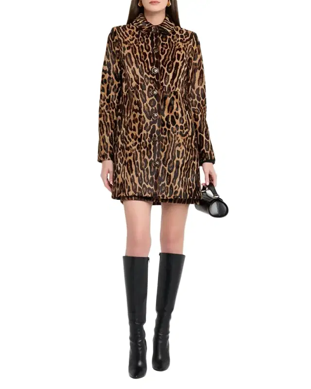 Shelley Calf Hair Dickey Coat